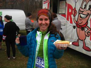 Post race vegan hotdog! 