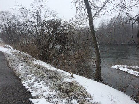 My one picture on my long run before my phone died. It was snowing the whole time and my face felt like it was being pelted by tiny razor blades, but besides that, it went great!