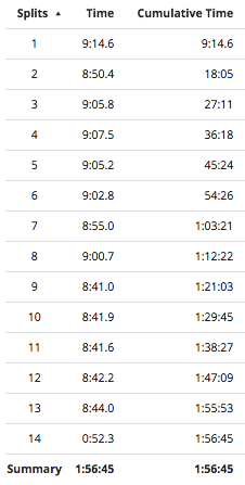 Negative splits... like a boss. 