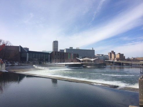 Nice view for my long run! I'm loving the spring weather. 