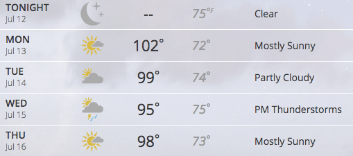 Kansas has become a sauna. 