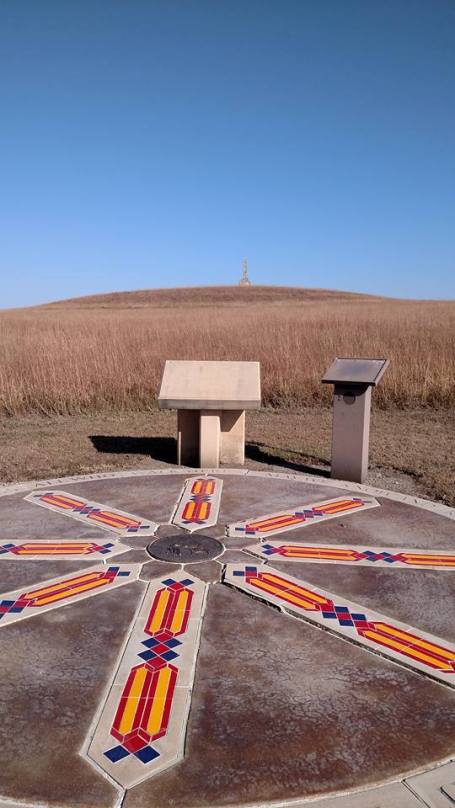 We found an interesting structure on an Indian Reservation along the trail. 